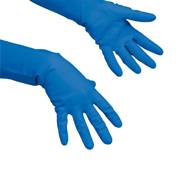 Gumikesztyű, Vileda latex Multipurpose kék, S