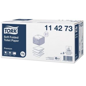 TORK - Toalettpapír hajtogatott Premium Soft Folded - T3 - 114273
